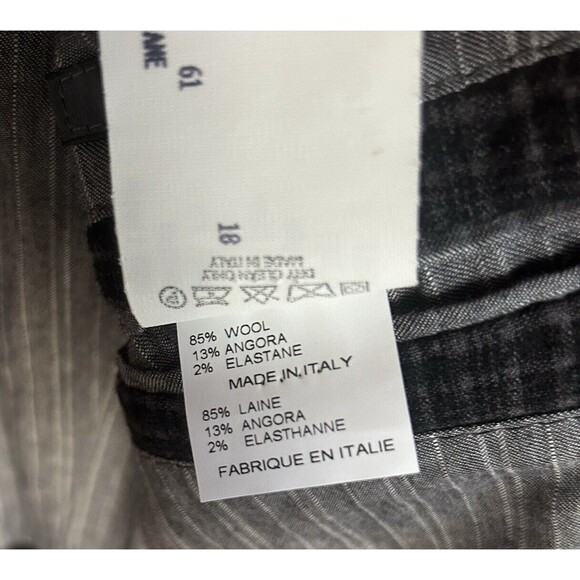 John Varvatos Austin Jacket Black/Gray Texture Plaid Wool/Angora Sz Italy 48 NWT - Picture 13 of 16